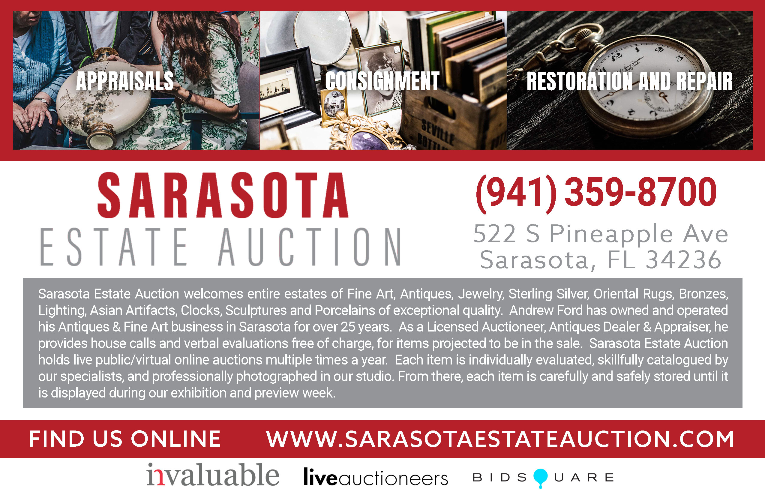 Sarasota Estate Auction