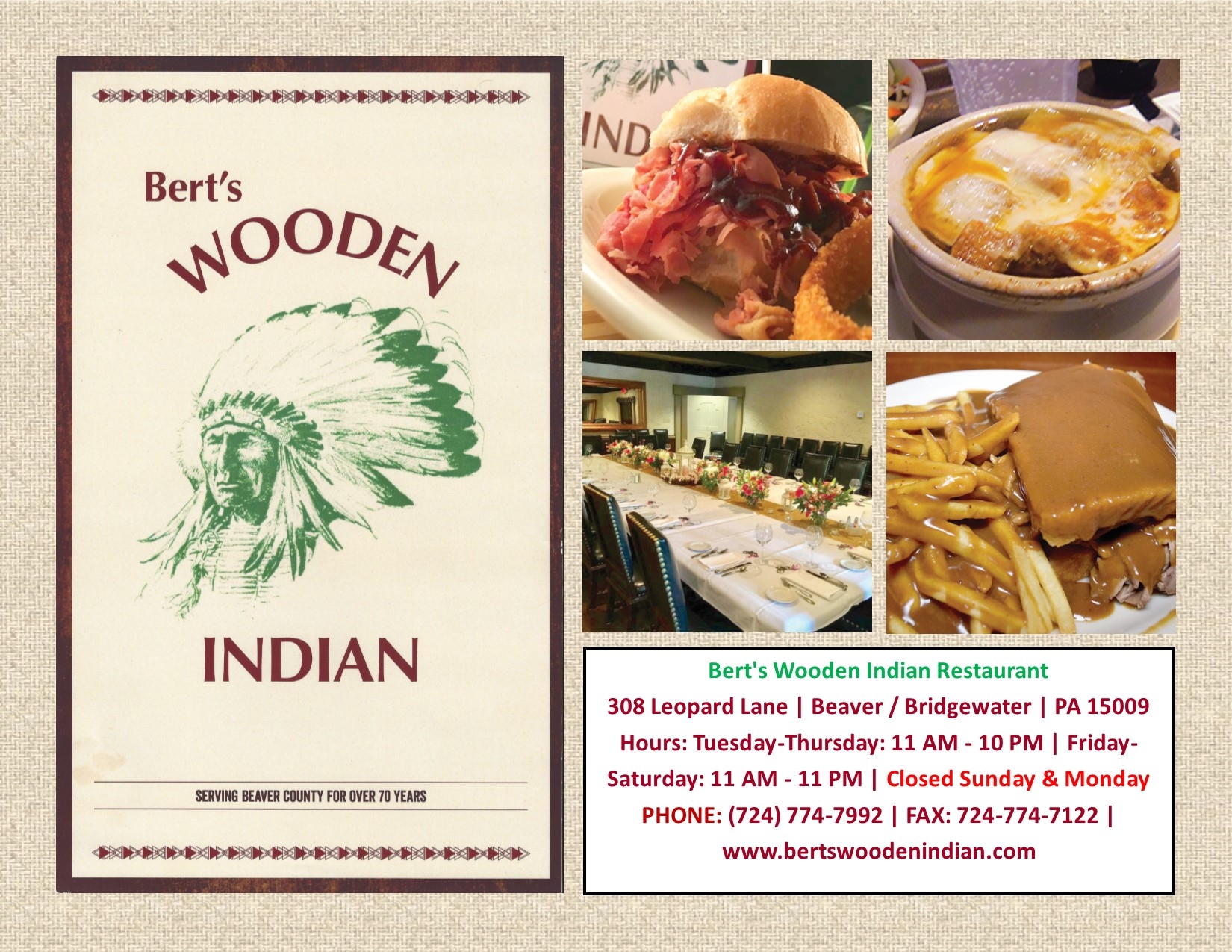 Bert's Wooden Indian Restaurant