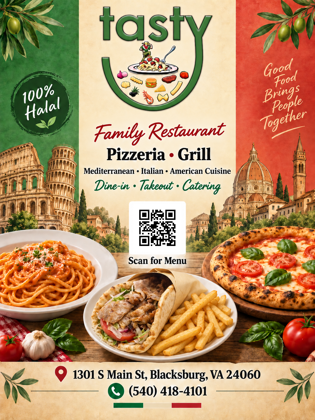 Tasty Pasta & Grill advertisement