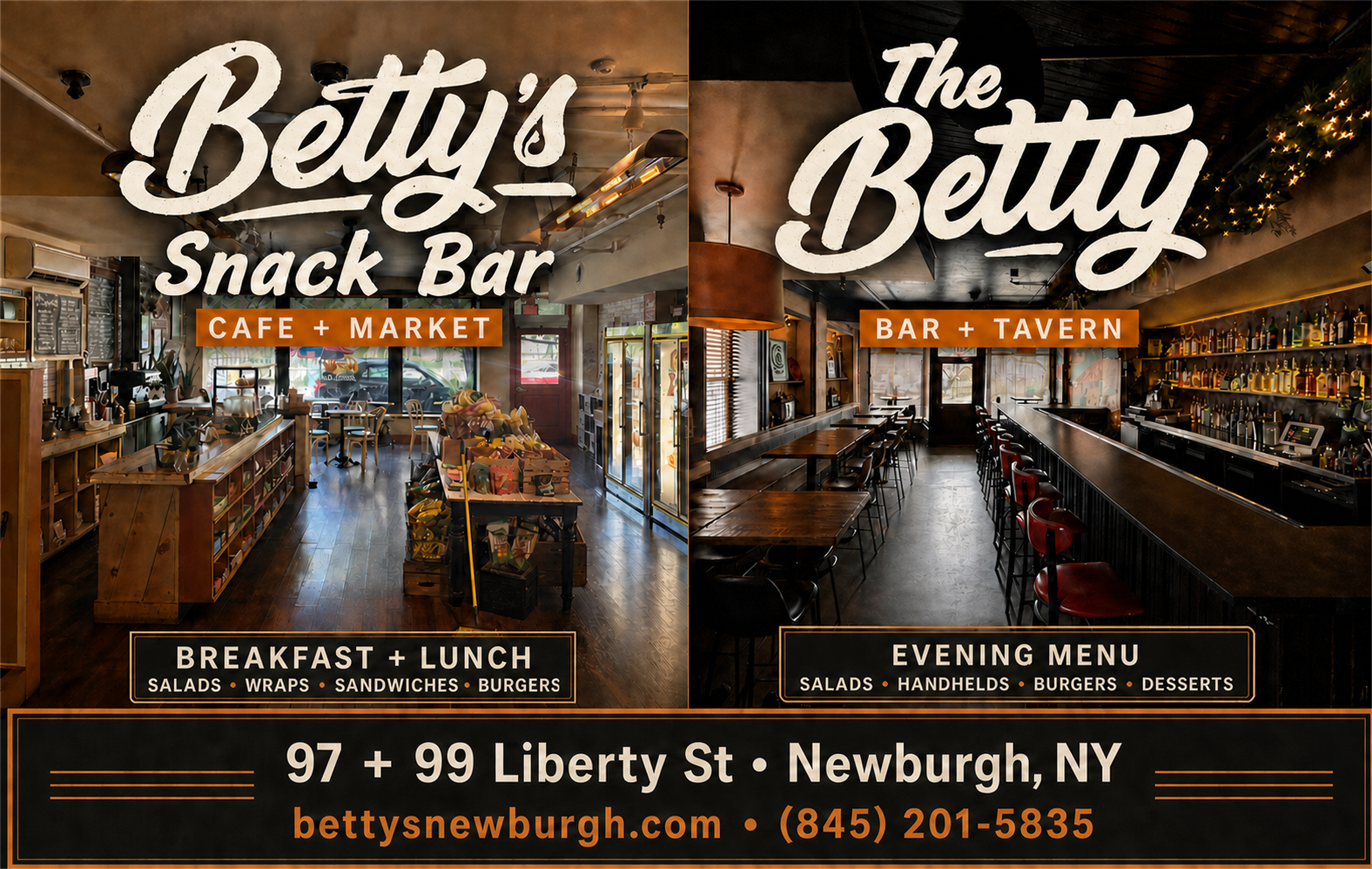 Betty's Snack Bar / The Betty advertisement