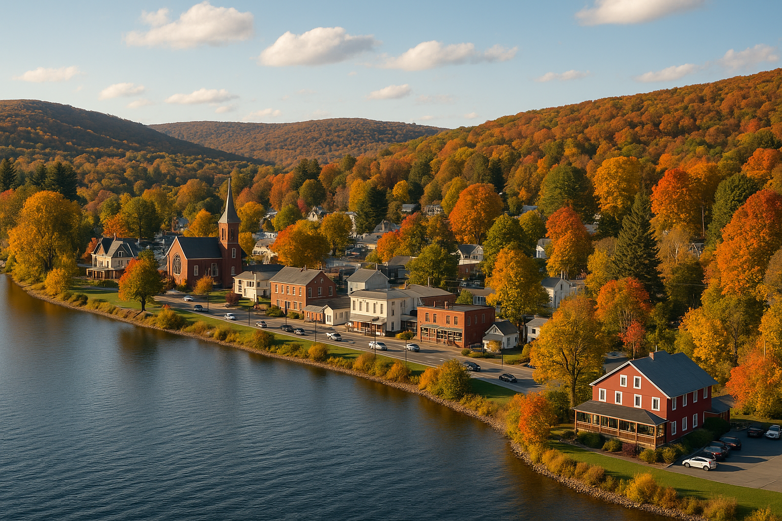 Hawley, PA landscape